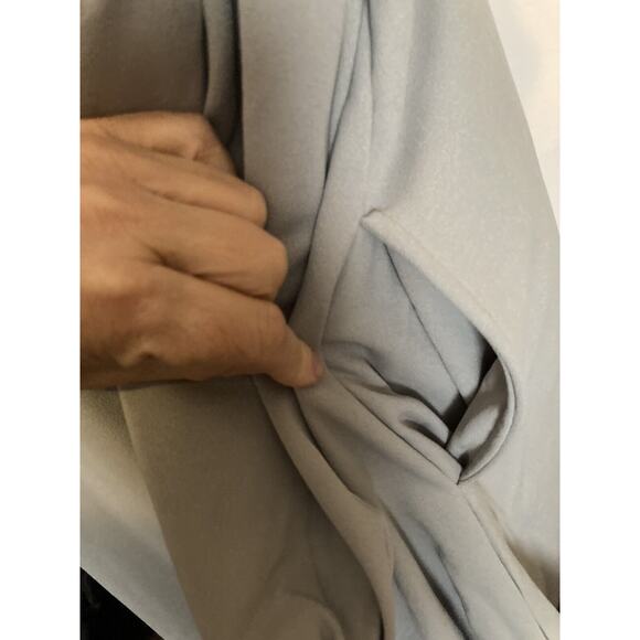 Standards & Practices Boho Dress •3X• Plus Size Grey Crepe Balloon Sleeve NWT! - Picture 10 of 11